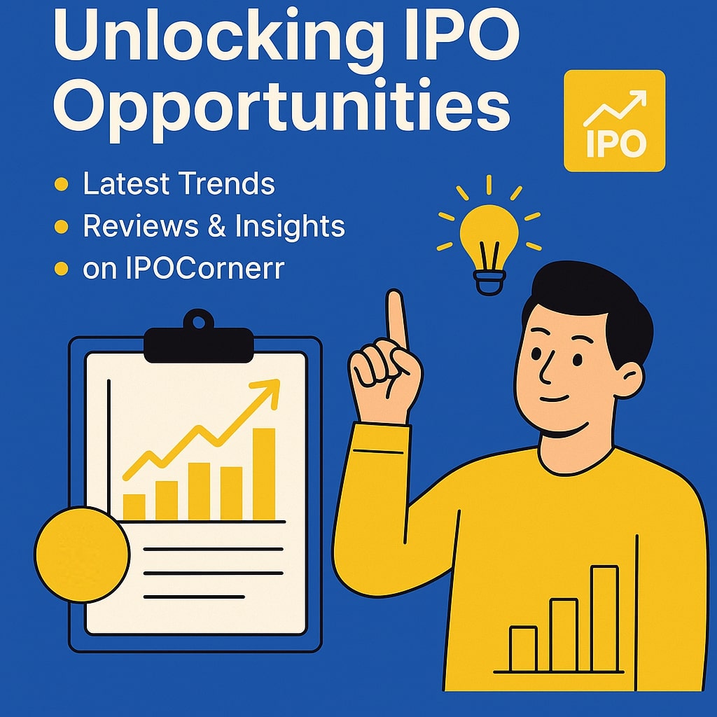 IPOCornerr app interface showing real-time IPO alerts and detailed IPO investing insights in India 2025